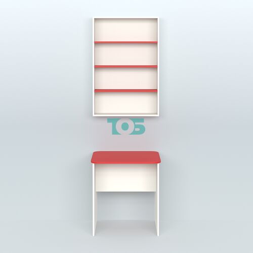 Распаковочный квадратный стол с антресолью для аптеки Р-01