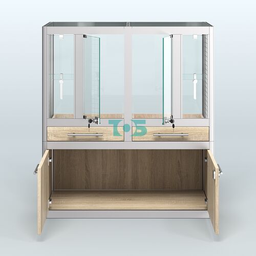 Витрина низкая для продажи птиц в зоомагазин серии ЖАКО-01