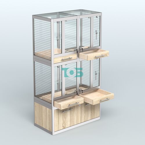 Витрина малая для продажи птиц в зоомагазин серии ЖАКО-02