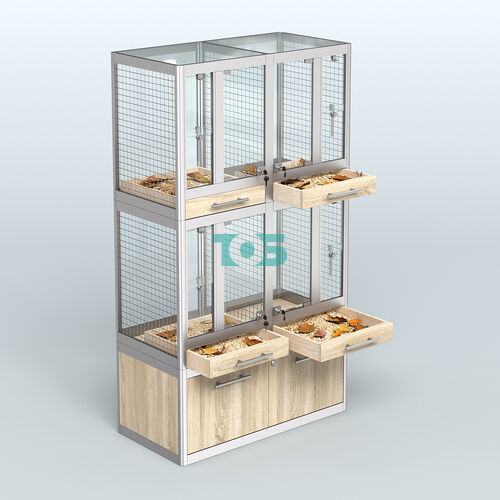 Витрина малая для продажи птиц в зоомагазин серии ЖАКО-02