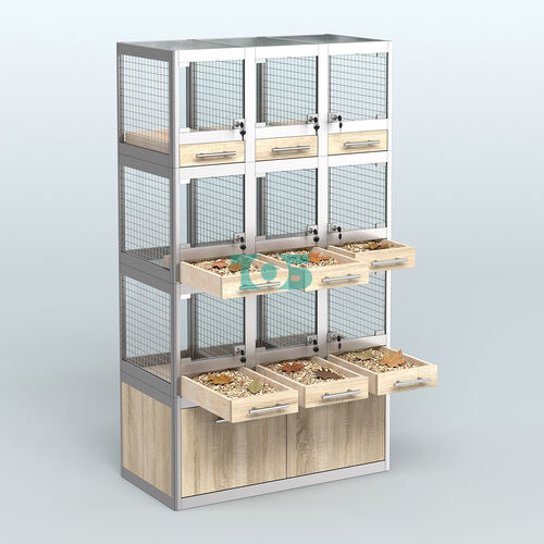 Витрина большая для продажи птиц в зоомагазин серии ЖАКО-04