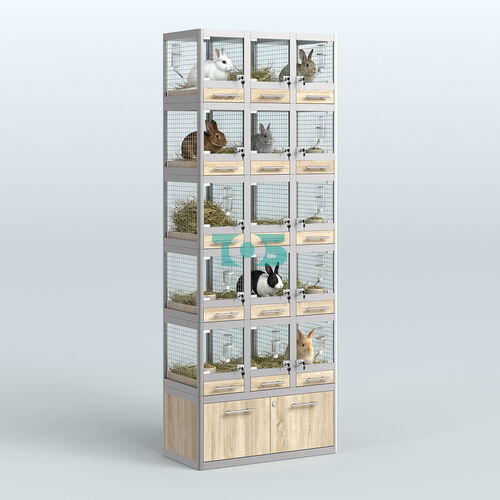Витрина высокая для продажи животных - мелких грызунов в зоомагазин серии ДЕГУ - 05