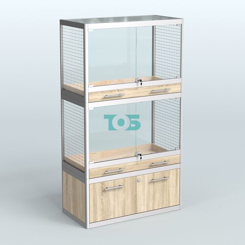 Витрина малая для продажи средних млекопитающих в зоомагазин серии КУНЬИ-02