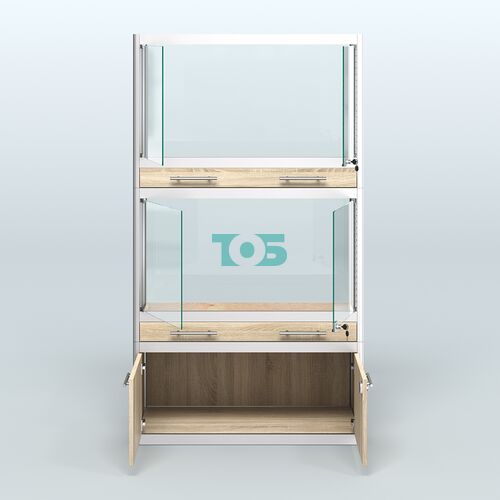 Витрина малая для продажи средних млекопитающих в зоомагазин серии КУНЬИ-02