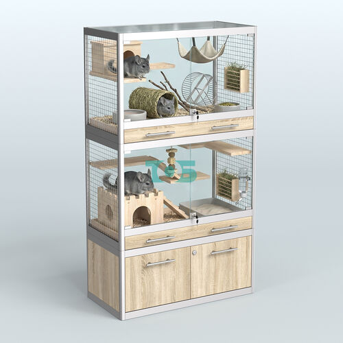 Витрина малая для продажи средних млекопитающих в зоомагазин серии КУНЬИ-02