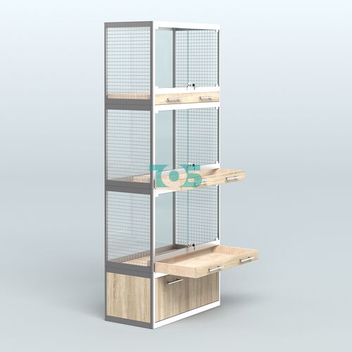 Витрина средняя для продажи средних млекопитающих в зоомагазин серии КУНЬИ-03