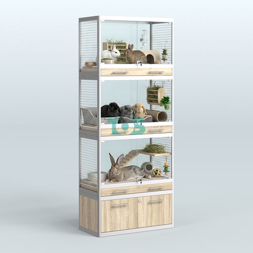 Витрина средняя для продажи средних млекопитающих в зоомагазин серии КУНЬИ-03