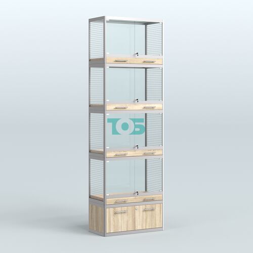 Витрина большая для продажи средних млекопитающих в зоомагазин серии КУНЬИ-04