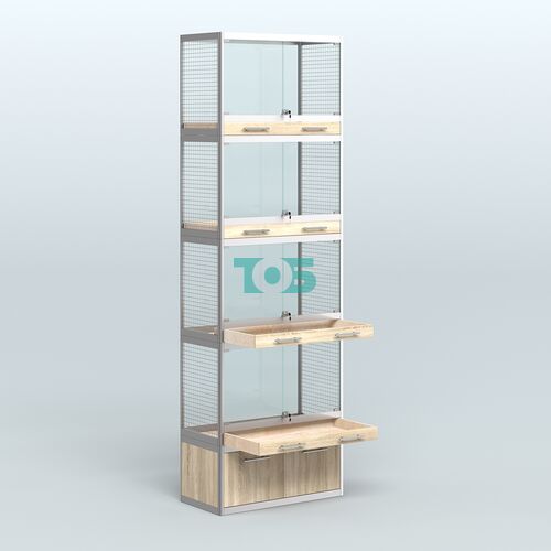 Витрина большая для продажи средних млекопитающих в зоомагазин серии КУНЬИ-04