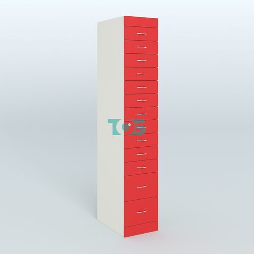 Рецептурный шкаф для аптек METACASE №1 глубиной 600 мм (13 ящиков)