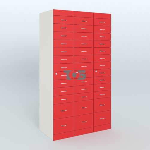 Рецептурный шкаф для аптек METACASE №3 глубиной 600 мм (39 ящиков)