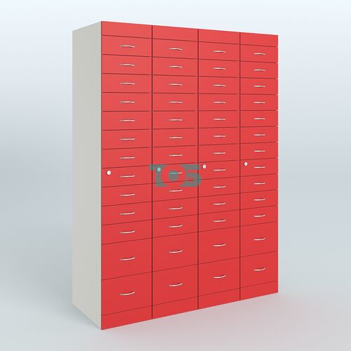 Рецептурный шкаф для аптек METACASE №4 глубиной 600 мм (52 ящика)