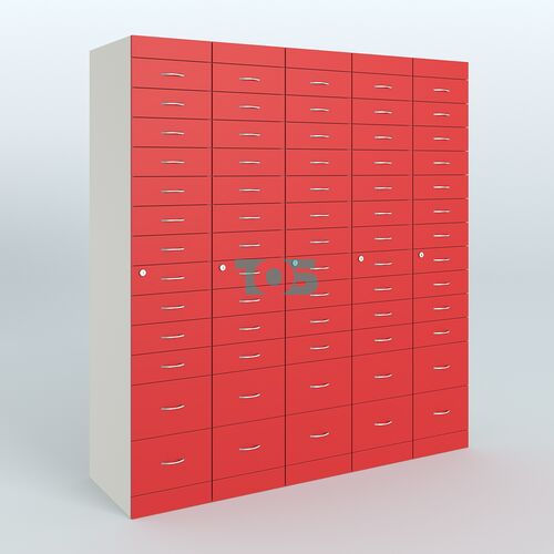 Рецептурный шкаф для аптек METACASE №5 глубиной 600 мм (65 ящиков)