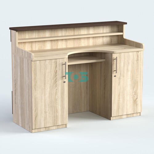 Стол - верстак широкий с ящиками и дверью №3