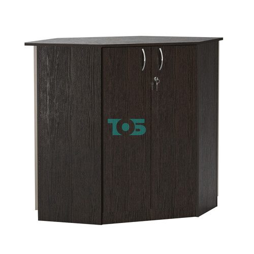 Торговый стол-прилавок шестигранный с планками серии ПРИЛИВ №22