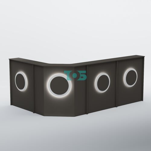 Ресепшен угловой большой КРУГ №4