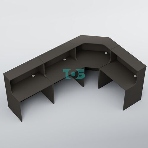 Ресепшен угловой большой КРУГ №4