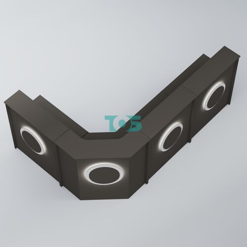 Ресепшен угловой большой КРУГ №4