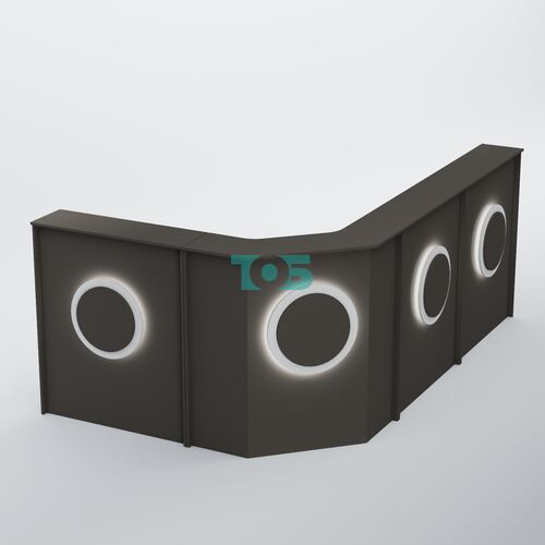 Ресепшен угловой большой КРУГ №4