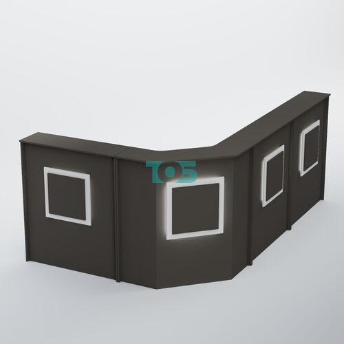 Ресепшен угловой большой КВАДРАТ №4