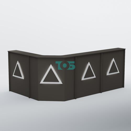 Ресепшен угловой большой ТРЕУГОЛЬНИК №4