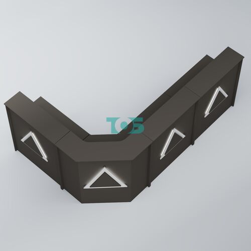 Ресепшен угловой большой ТРЕУГОЛЬНИК №4