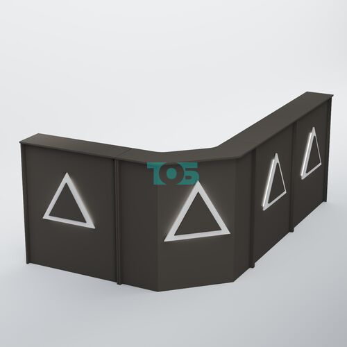 Ресепшен угловой большой ТРЕУГОЛЬНИК №4