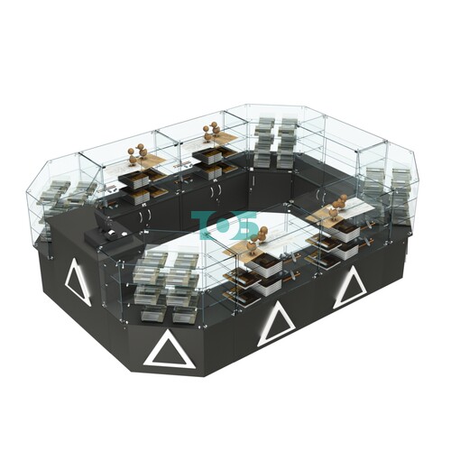 Торговый центральный островок с накладками серии ТРЕУГОЛЬНИК №3 (10,38 кв.м)