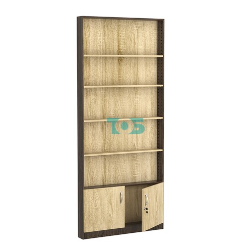 Стеллаж из ДСП с 4-мя полками 100x900 мм серии LEVEL-4 №8 (З/C - ДВП)