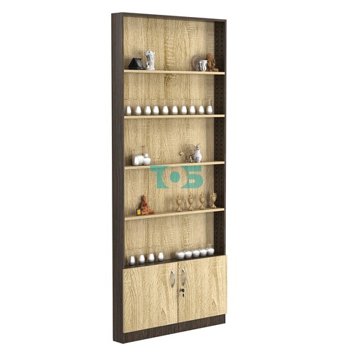 Стеллаж из ДСП с 4-мя полками 100x900 мм серии LEVEL-4 №8 (З/C - ДВП)