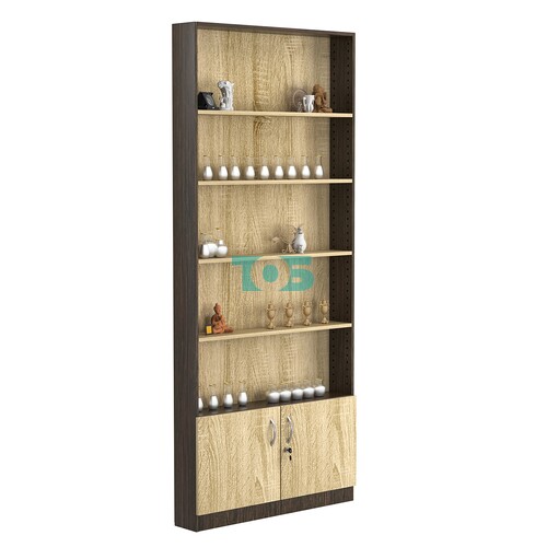 Стеллаж из ДСП с 4-мя полками 150x900 мм серии LEVEL-4 №9 (З/C - ДВП)