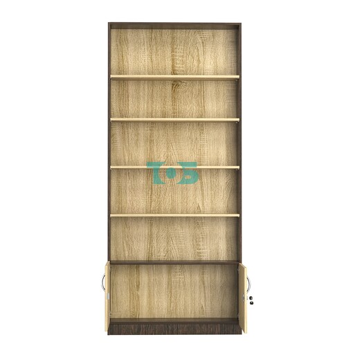 Стеллаж из ДСП с 4-мя полками 300x900 мм серии LEVEL-4 №12 (З/C - ДВП)