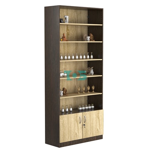 Стеллаж из ДСП с 5-ю полками 400x900 мм серии LEVEL-5 №14 (З/C - ДВП)