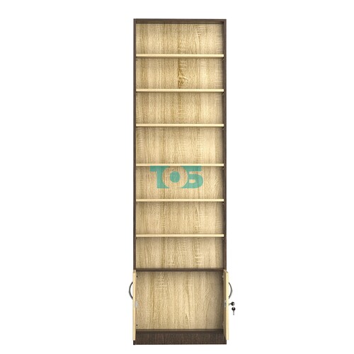 Стеллаж из ДСП с 6-ю полками 100x600 мм серии LEVEL-6 №1 (З/C - ДВП)