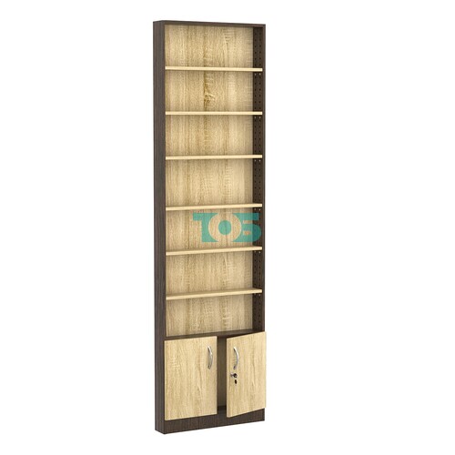 Стеллаж из ДСП с 6-ю полками 100x600 мм серии LEVEL-6 №1 (З/C - ДВП)