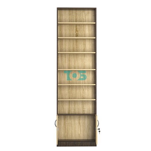 Стеллаж из ДСП с 6-ю полками 150x600 мм серии LEVEL-6 №2 (З/C - ДВП)