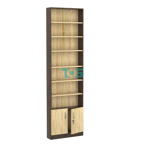 Стеллаж из ДСП с 6-ю полками 150x600 мм серии LEVEL-6 №2 (З/C - ДВП)