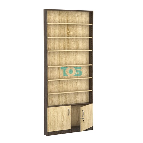 Стеллаж из ДСП с 6-ю полками 100x900 мм серии LEVEL-6 №8 (З/C - ДВП)