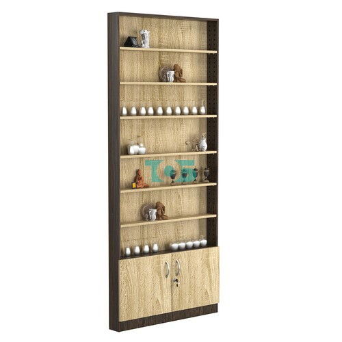 Стеллаж из ДСП с 6-ю полками 100x900 мм серии LEVEL-6 №8 (З/C - ДВП)