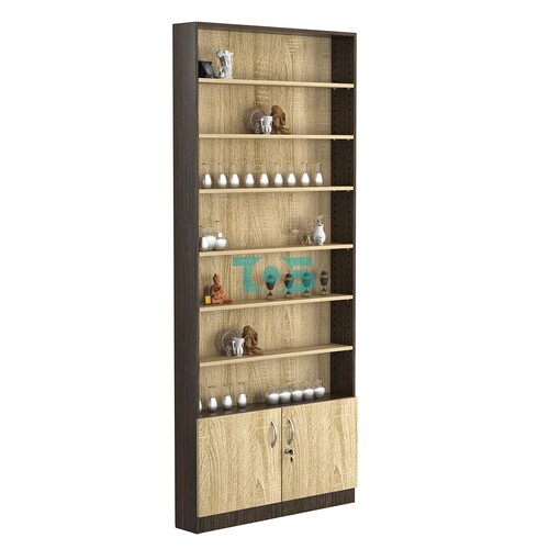 Стеллаж из ДСП с 6-ю полками 150x900 мм серии LEVEL-6 №9 (З/C - ДВП)