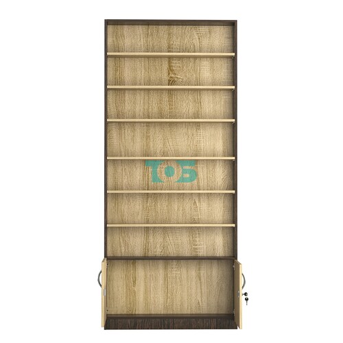 Стеллаж из ДСП с 6-ю полками 250x900 мм серии LEVEL-6 №11 (З/C - ДВП)