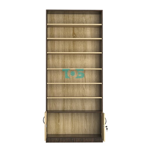 Стеллаж из ДСП с 6-ю полками 350x900 мм серии LEVEL-6 №13 (З/C - ДВП)