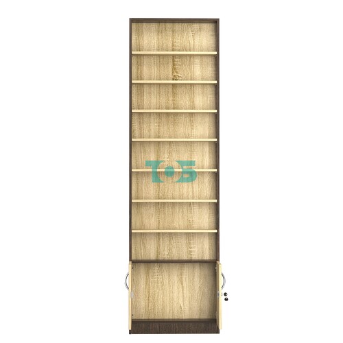 Стеллаж из ДСП с 7-ю полками 100x600 мм серии LEVEL-7 №1 (З/C - ДВП)