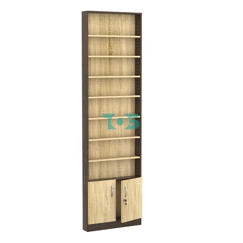 Стеллаж из ДСП с 7-ю полками 100x600 мм серии LEVEL-7 №1 (З/C - ДВП)