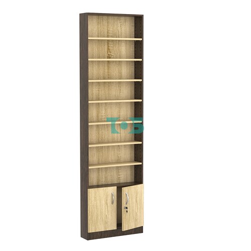 Стеллаж из ДСП с 7-ю полками 150x600 мм серии LEVEL-7 №2 (З/C - ДВП)