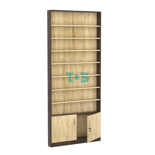 Стеллаж из ДСП с 7-ю полками 100x900 мм серии LEVEL-7 №8 (З/C - ДВП)