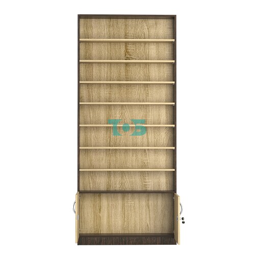 Стеллаж из ДСП с 7-ю полками 250x900 мм серии LEVEL-7 №11 (З/C - ДВП)