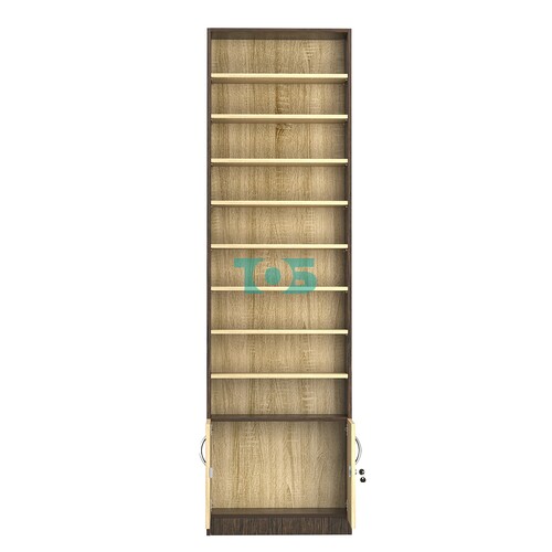 Стеллаж из ДСП с 8-ю полками 200x600 мм серии LEVEL-8 №3 (З/C - ДВП)