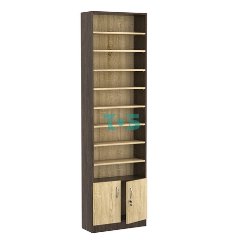 Стеллаж из ДСП с 8-ю полками 250x600 мм серии LEVEL-8 №4 (З/C - ДВП)