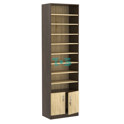 Стеллаж из ДСП с 8-ю полками 350x600 мм серии LEVEL-8 №6 (З/C - ДВП)